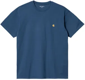 Carhartt WIP Mens Chase T Shirt Liberty Gold