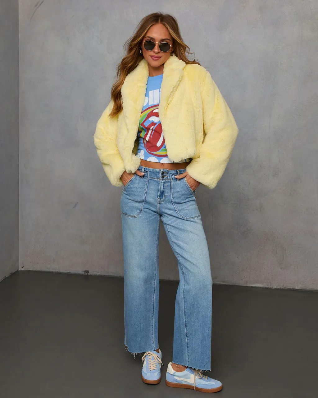 Chasing Sunshine Faux Fur Coat