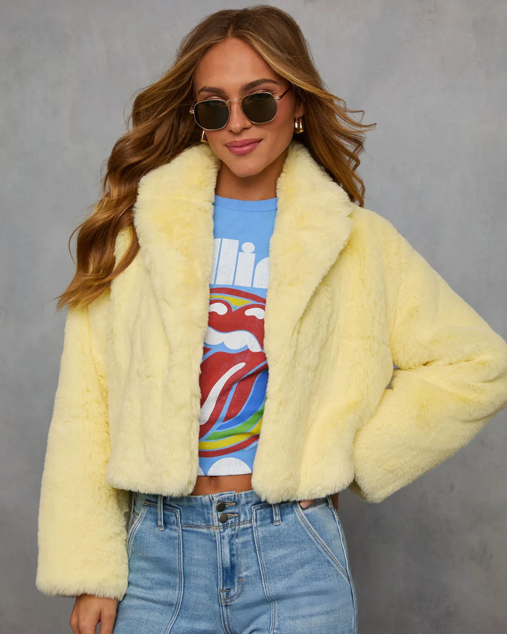 Chasing Sunshine Faux Fur Coat