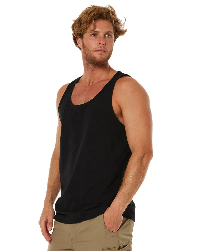 Classic Fit Singlet - Black