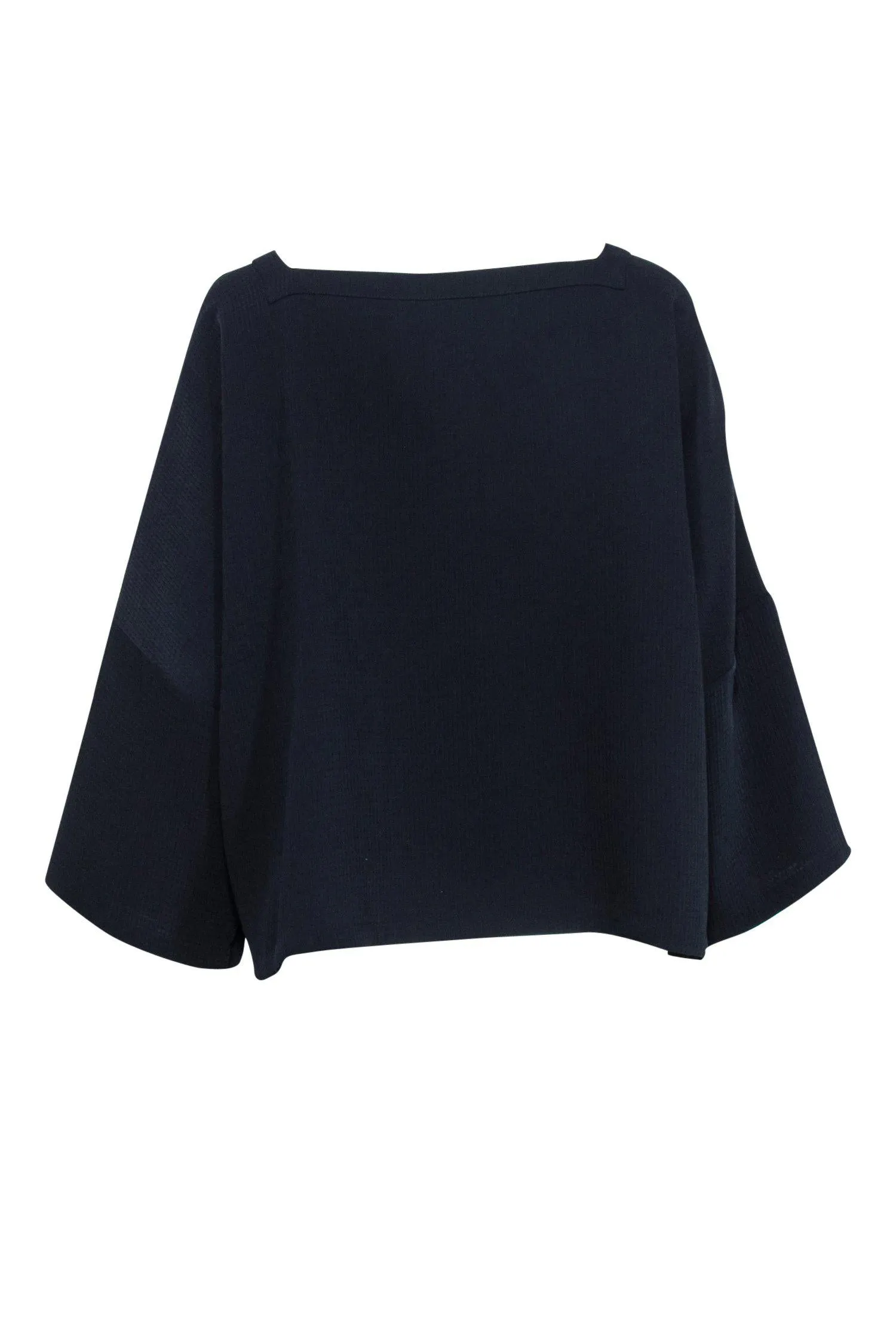 Club Monaco - Navy Square Neckline Dolman Sleeve Top Sz M