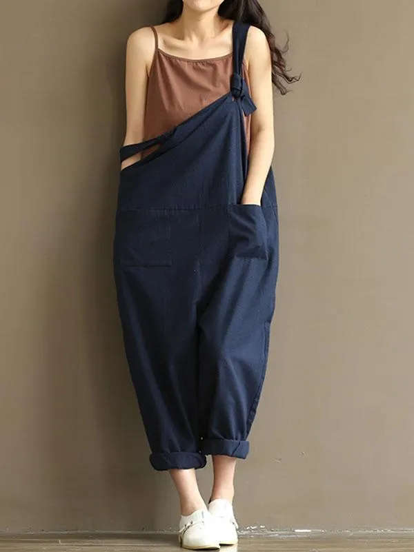 Comfortable Pocket Jumpsuits