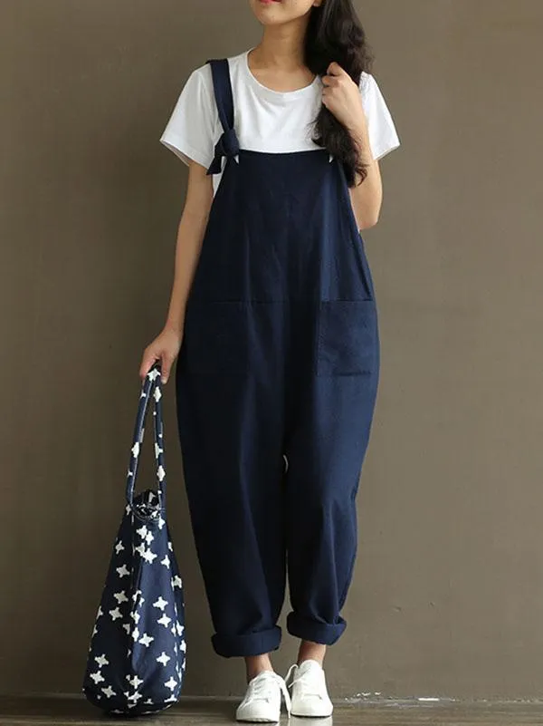 Comfortable Pocket Jumpsuits