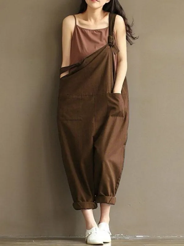 Comfortable Pocket Jumpsuits