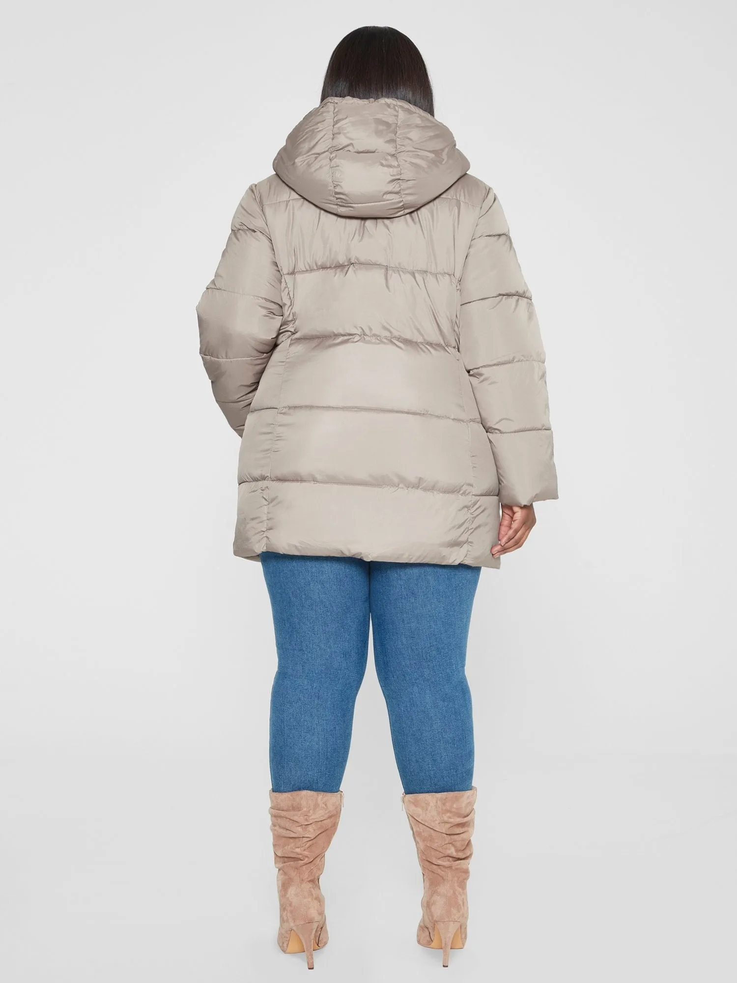 Fashion To Figure - Corinne Hooded Puffer Coat