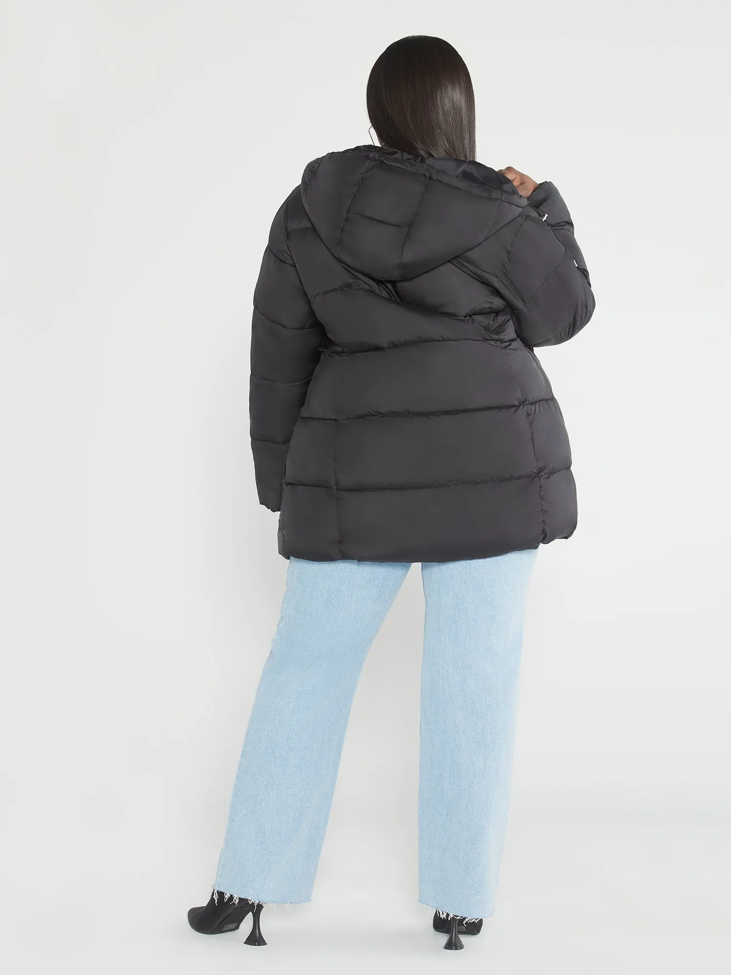 Fashion To Figure - Corinne Hooded Puffer Coat