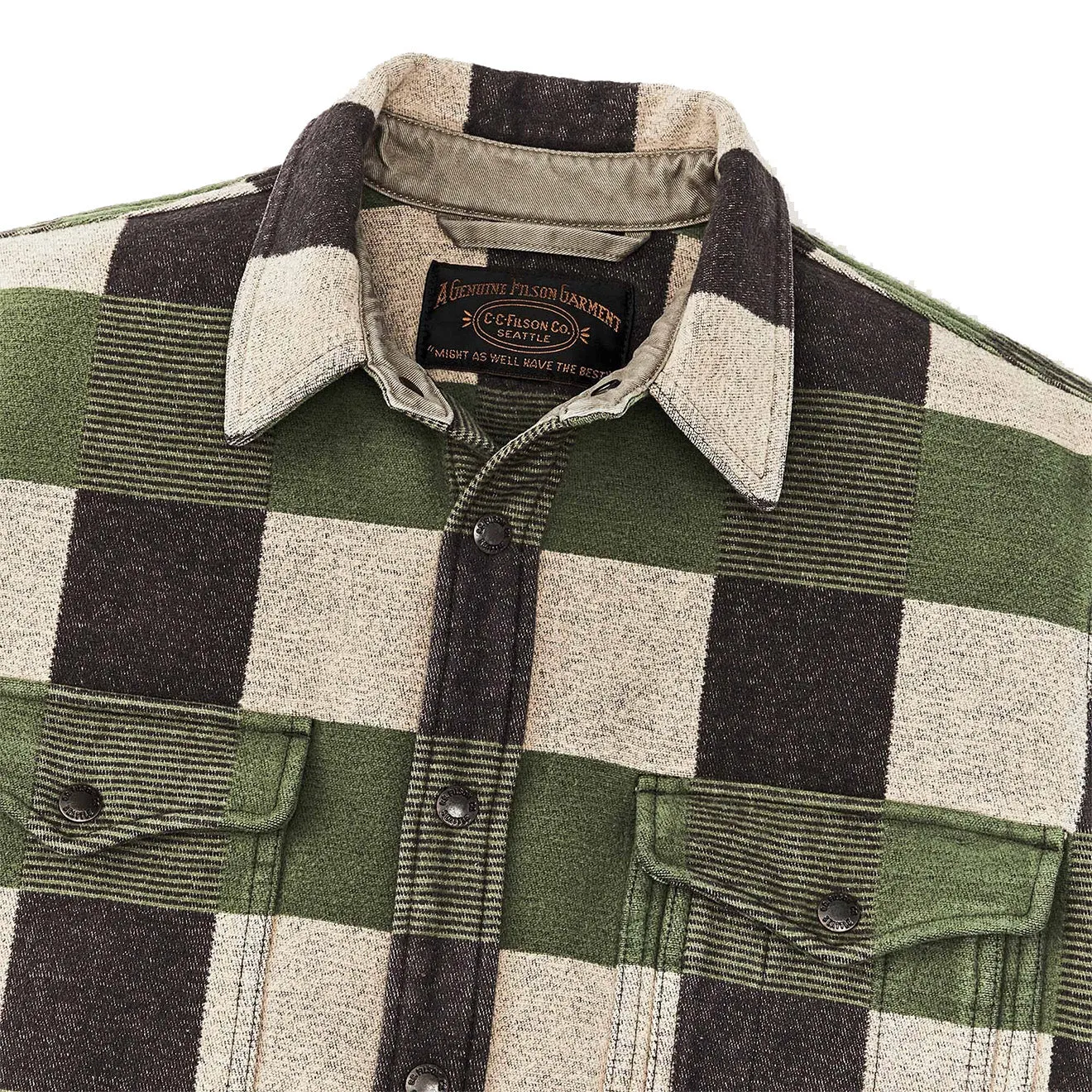 Filson Beartooth Camp Jacket Cinder / Olive Check