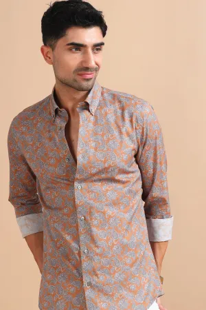 Floral Rust Shirt