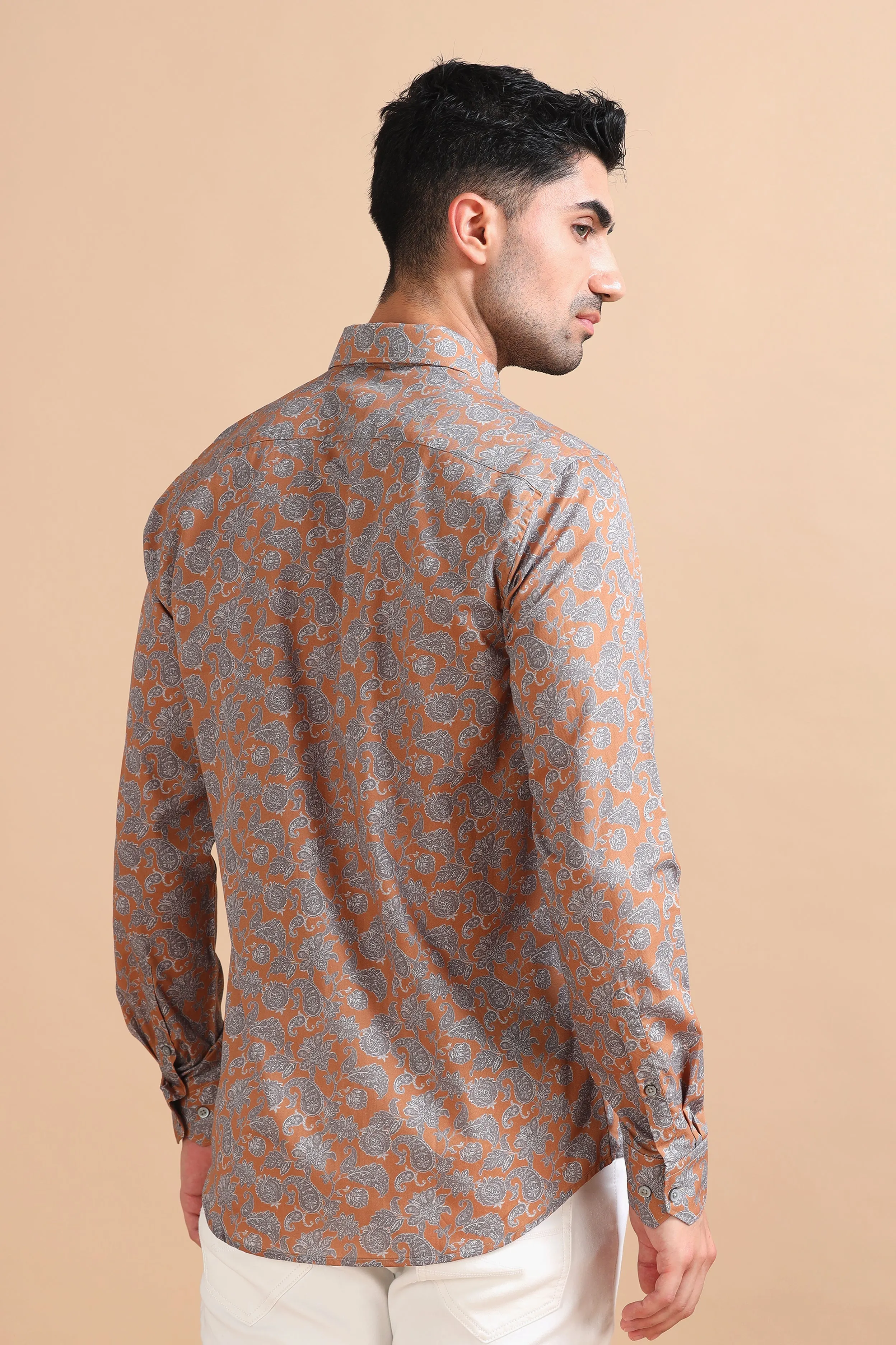 Floral Rust Shirt