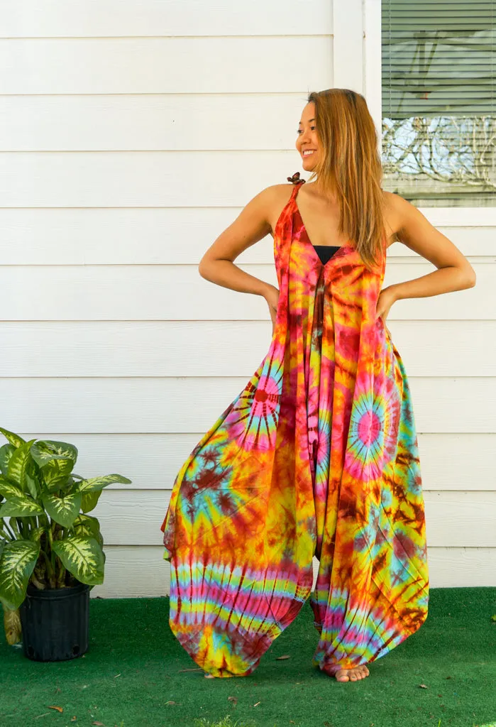 Hand Dyed Hippie Jumpsuit Romper