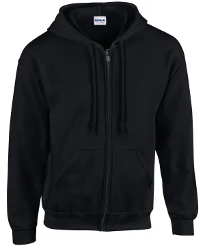 Heavy Blend  full zip hooded sweatshirt | Black