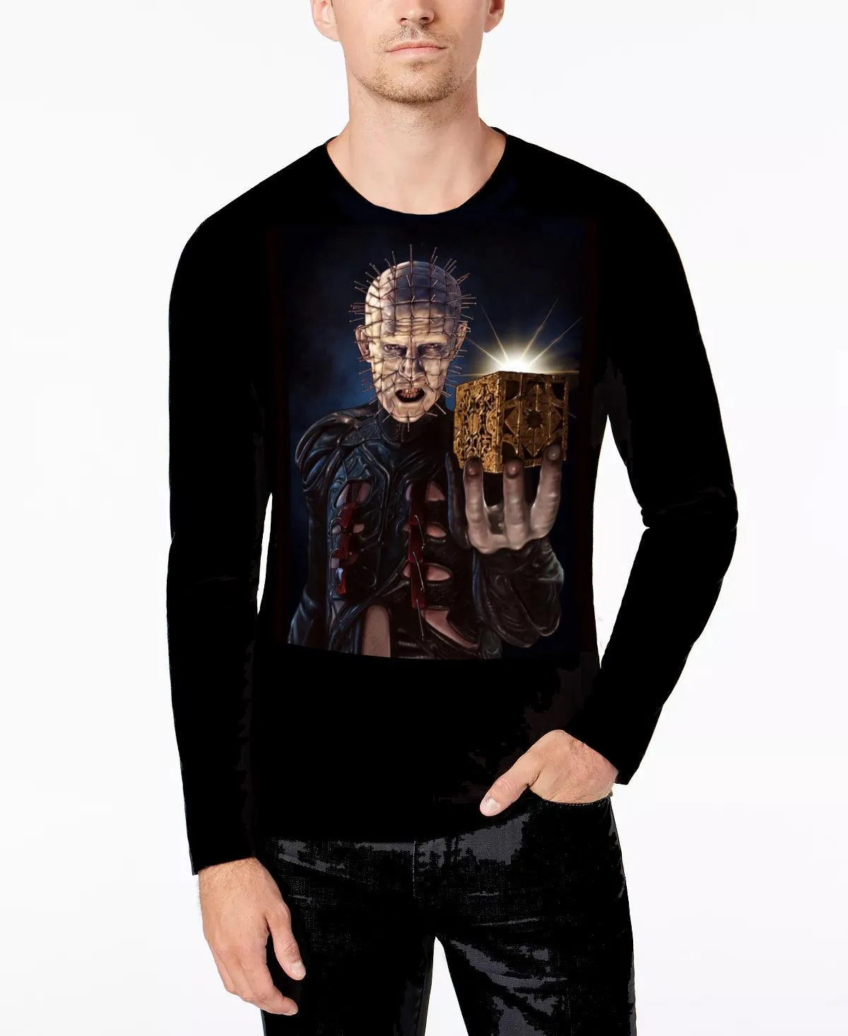 HELLRAISER PINHEAD - Movie Longsleeve T-Shirt - Sizes M - XXL