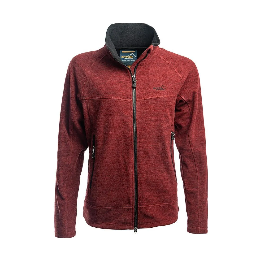 Hiker Fleece Jacket Lady (Dark Red Mélange)