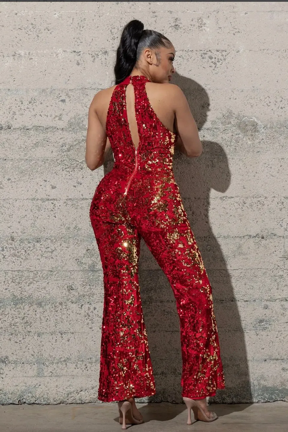 Hot Chick Sequined Jumpsuit