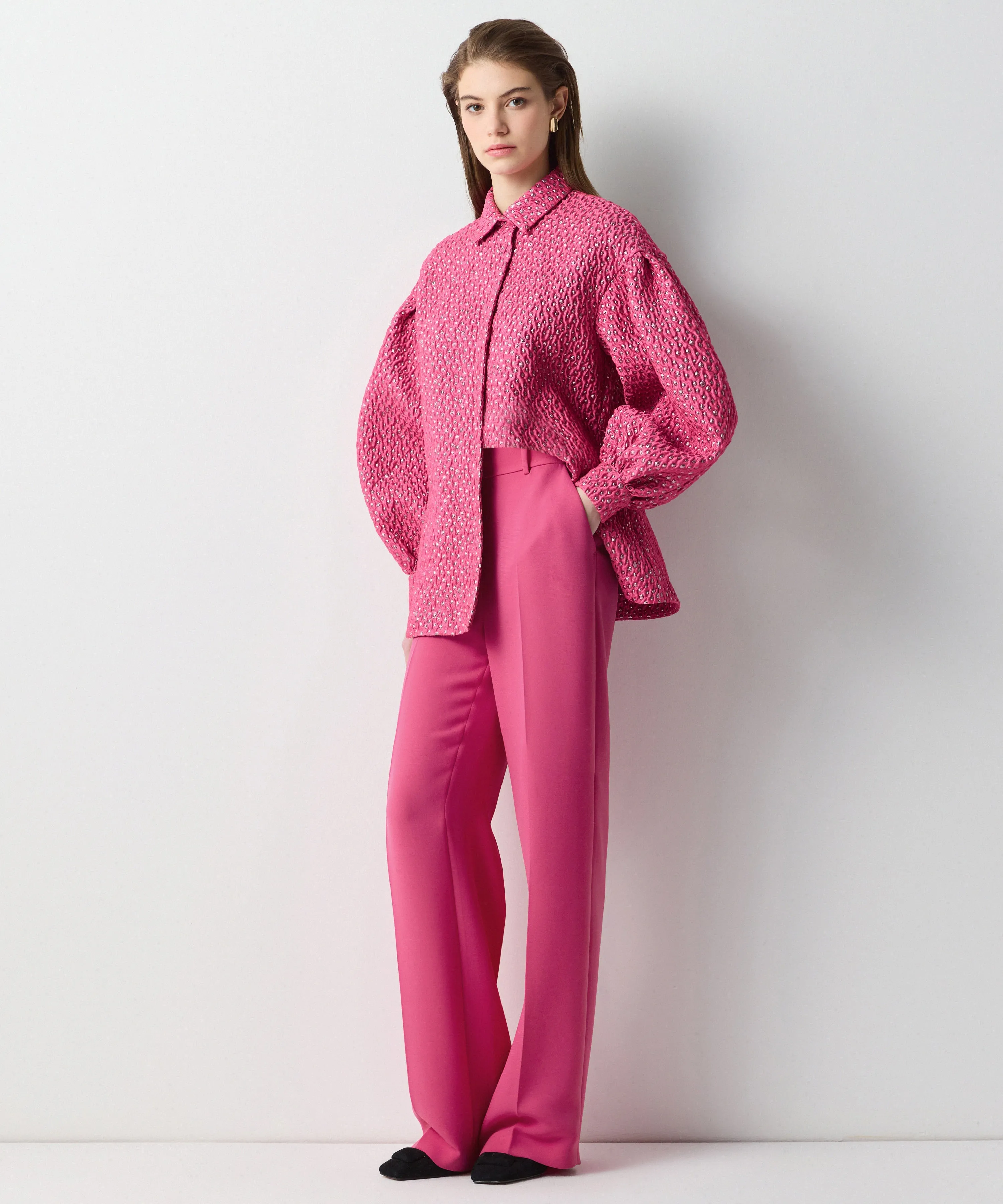 Ipekyol Loose Fit Solid Trousers Pink