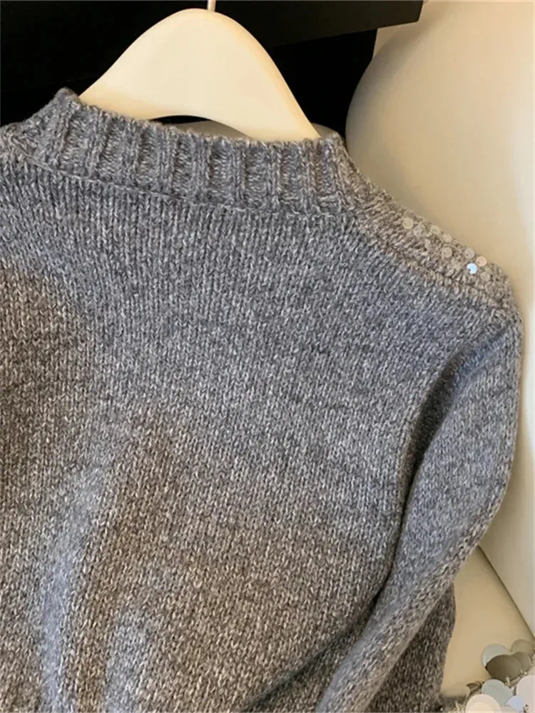 Ivyshape | Chic Relaxed Fit Knitted Sweater