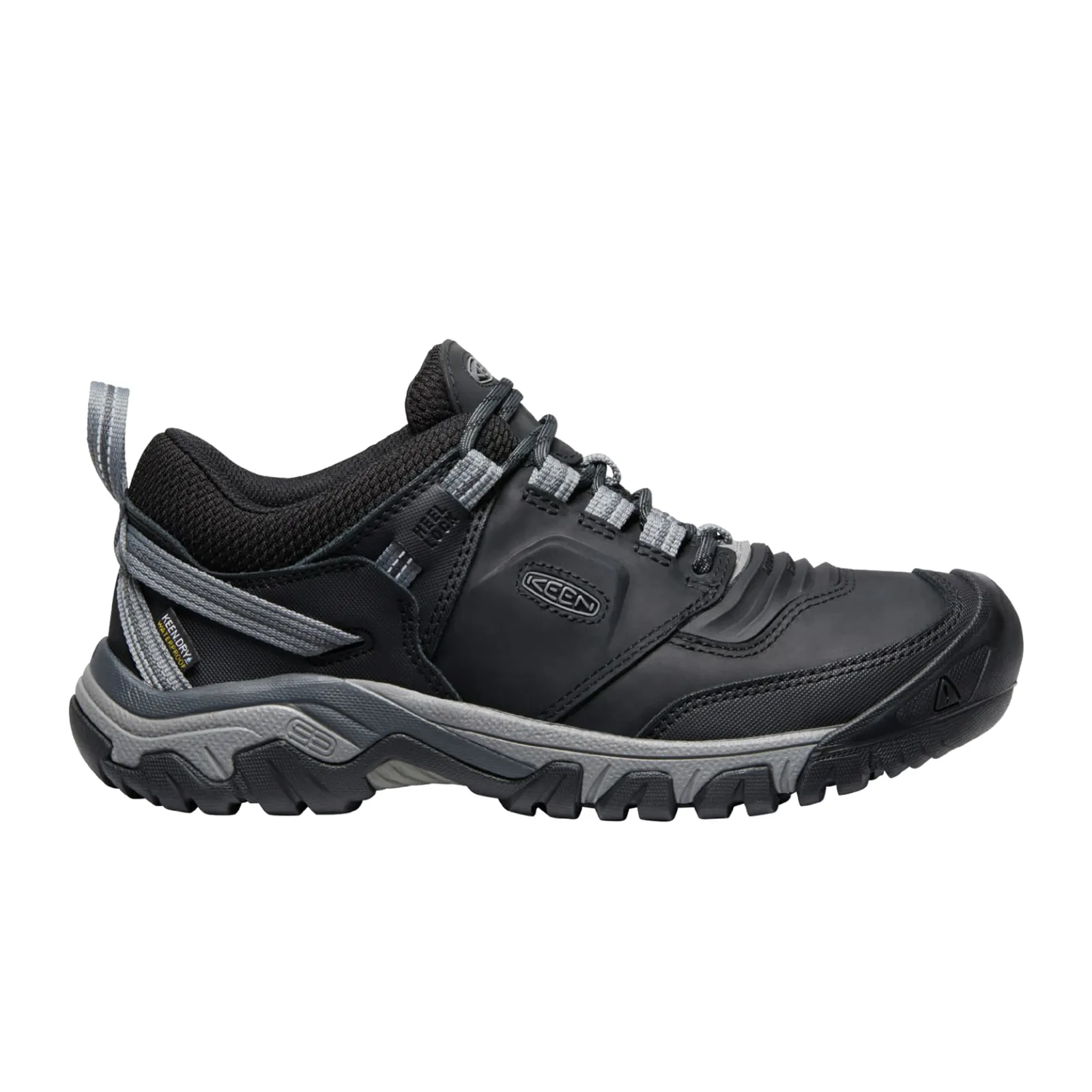 Keen Ridge Flex Waterproof Hiking Shoe (Men) - Black/Magnet