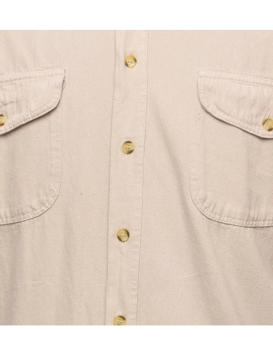 Light Brown Denim Shirt - M