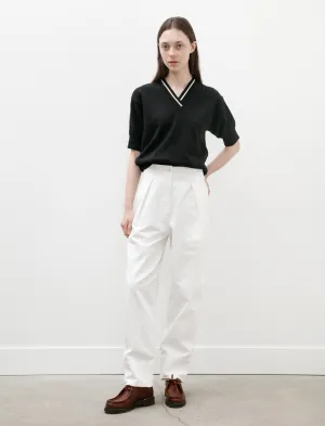 MHL Cinch Back Trousers Soft Twill Off White