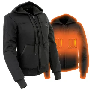 Nexgen Heat MPL2713SET Women Black 'Heated' Front Zipper Fiery Hoodie