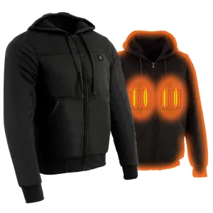 Nexgen Heat NXM1713SET Men's “Fiery’’ Heated Hoodie- Black Zipper