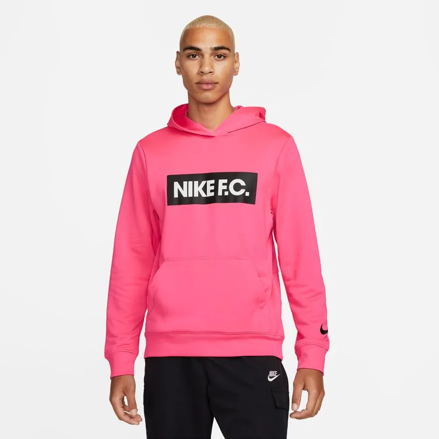 Nike F.C. Men's Soccer Hoodie-Hyper Pink/White/Black