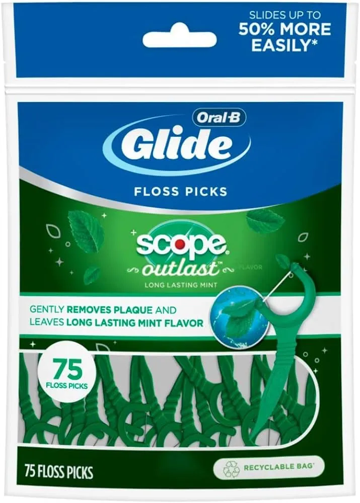 Oral-B Glide Floss Picks with Scope 300CT