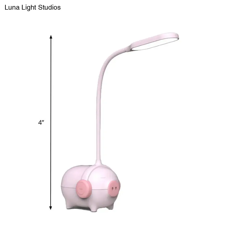 Piggydesk LED Desk Light - Flexible Gooseneck Reading Lamp