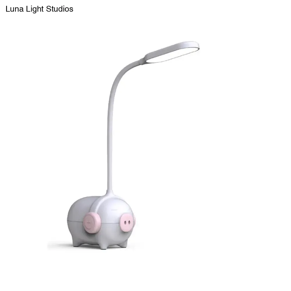 Piggydesk LED Desk Light - Flexible Gooseneck Reading Lamp