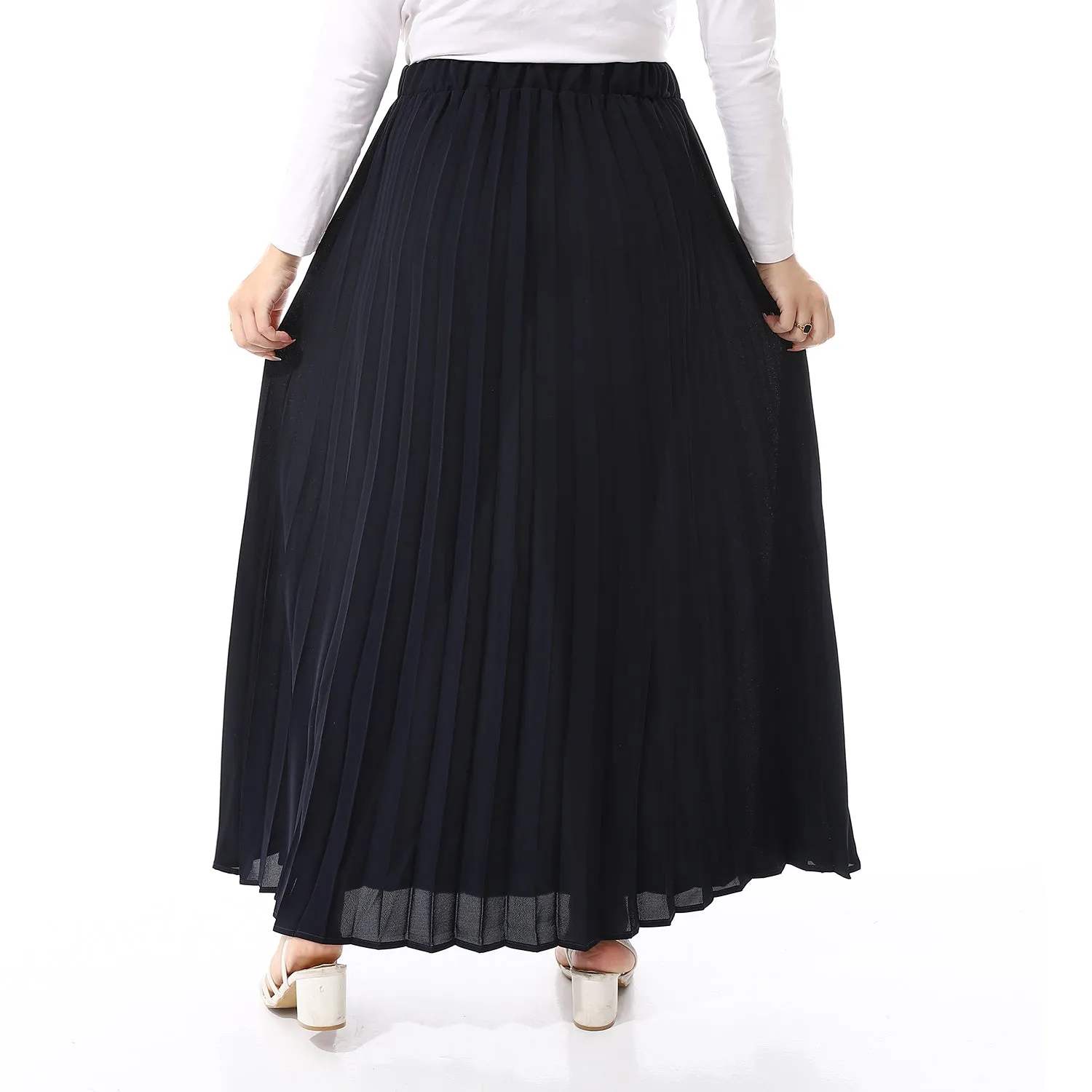 Ruffled Skirt - SS24MSCASKIRT3032-NAVY