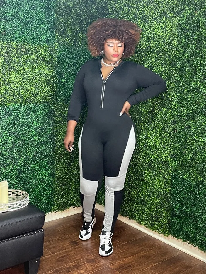 The "She's Snatched" Color Blocked Jumpsuit