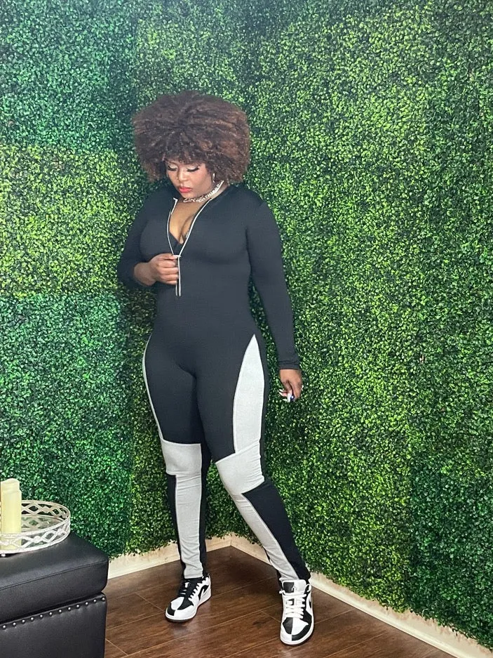 The "She's Snatched" Color Blocked Jumpsuit