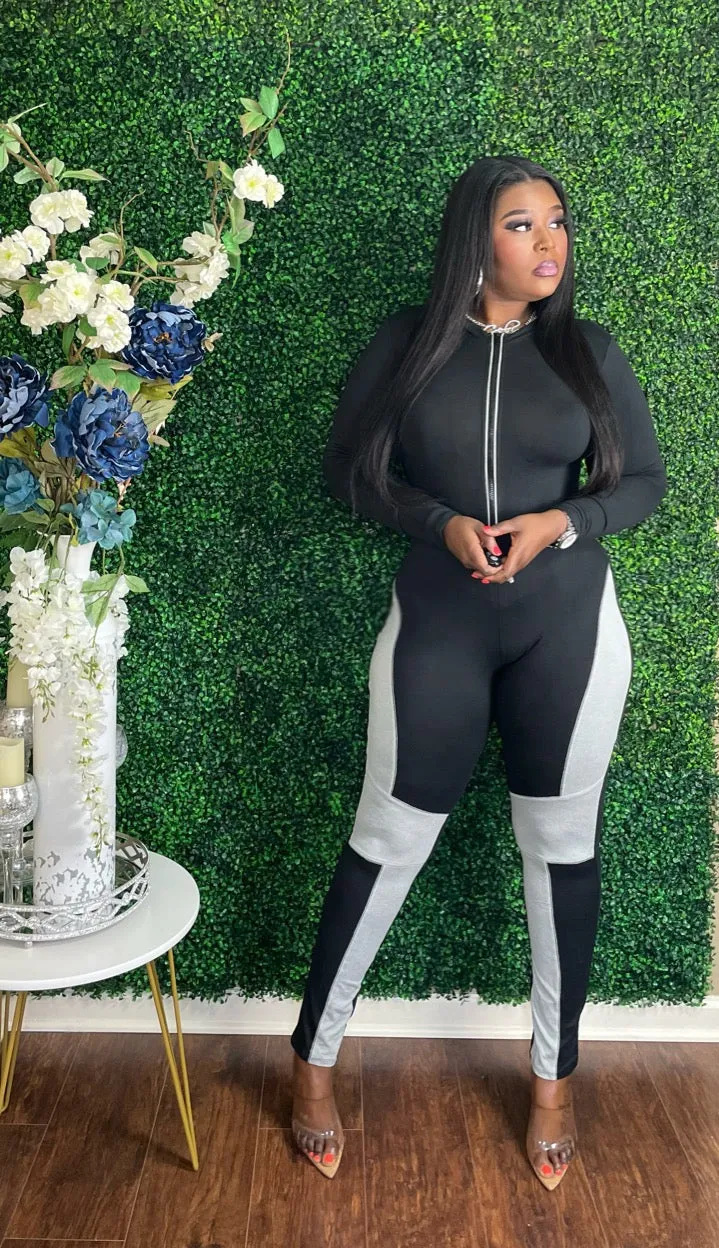 The "She's Snatched" Color Blocked Jumpsuit