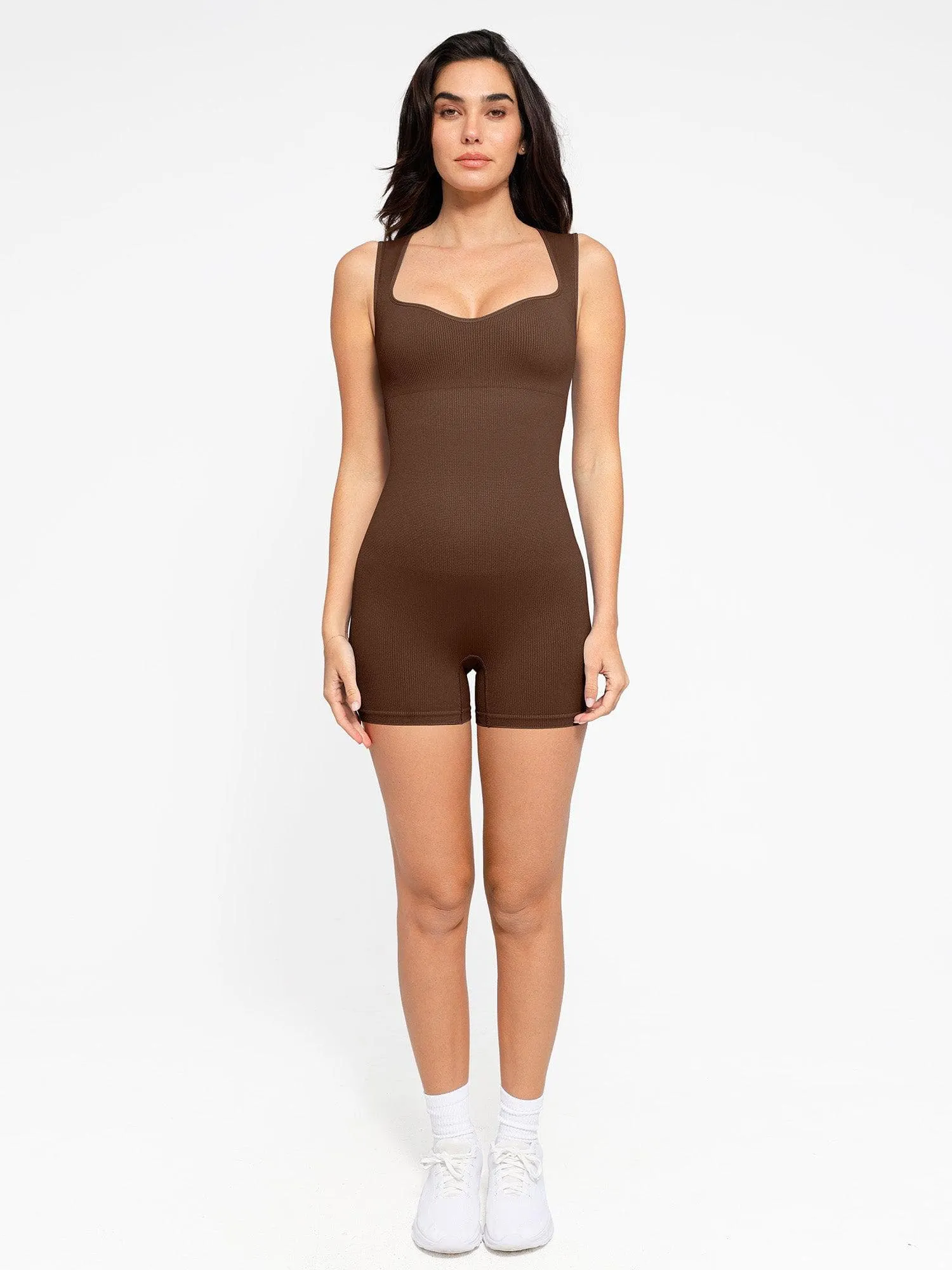 The Shapewear Romper Seamless Sweetheart Neckline