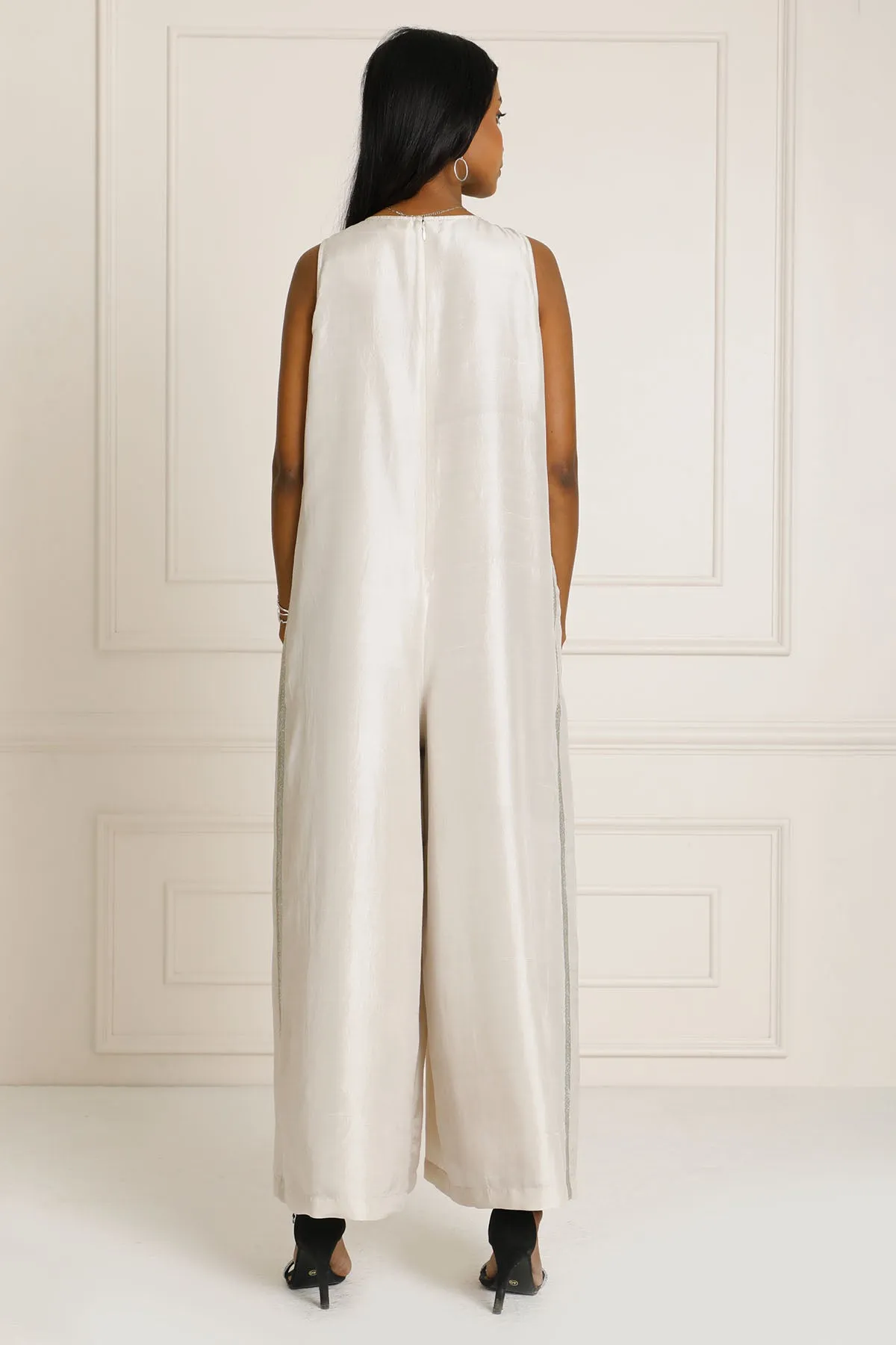 Theia Pleated Jumpsuit