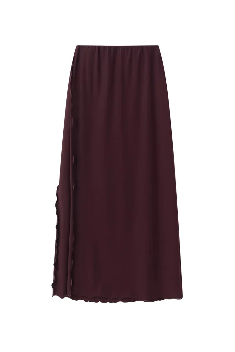 Venus jersey Skirt - Wine