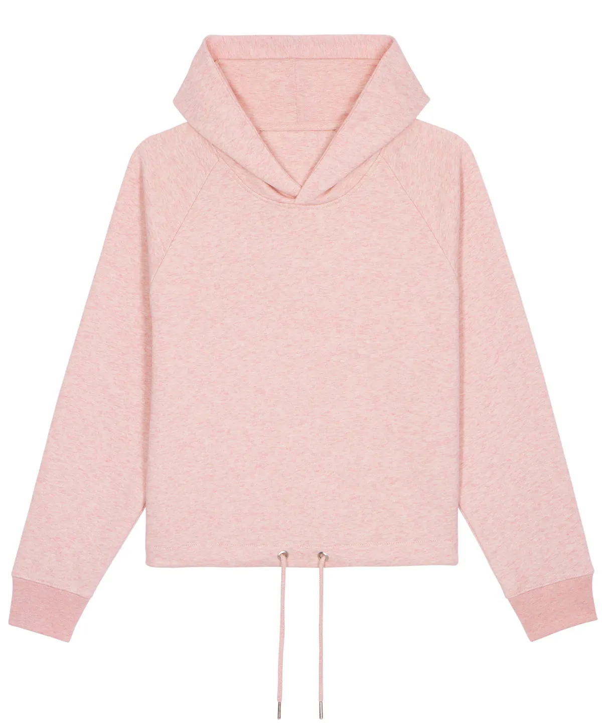 Womens Stella Bower cropped hoodie  (STSW132) | Cream Heather Pink